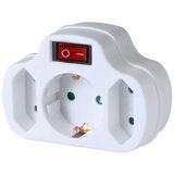 Home Utičnica sa prekidačem, 1 x schuko + 2 x EURO - NVK 3/WH, Bijela Cijene