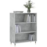  Regal za knjige boja betona 69,5x32,5x90 cm konstruirano drvo | shoptok.hr