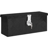 vidaXL Kutija za pohranu crna 50 x 20,5 x 15 cm aluminijska cijene