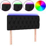 vidaXL LED uzglavlje crno 90 x 7 x 78/88 cm od tkanine | shoptok.hr