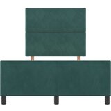 vidaXL postelja temno zelena 120x200 cm žamet, (22049890) | Shoptok.si