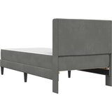  Okvir kreveta s madracem 2 pcs Tamno siva 90 x 200 cm Baršun | shoptok.hr
