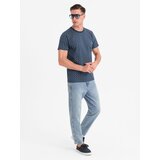 Ombre Men's full print knit shirt - navy blue | shoptok.hr