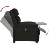  Električni naslonjač od tkanine crni | shoptok.hr