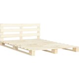 The Living Store Posteljni okvir iz palet trdna borovina 140x200 cm - Posteljni Okvir, (21491098) | Shoptok.si