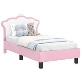  Okvir kreveta za malu djecu s naslonom Ružičasta 70 x 140 cm PU | shoptok.hr