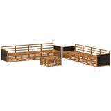 vidaXL Zunanja garnitura za sedenje 9 pcs Naravna Trden akacijev les, (5000280079) | Shoptok.si