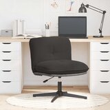  Okretna uredska stolica Tamno siva kovrčava tkanina nalik vuni | shoptok.hr
