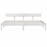  Okvir za krevet od borovine bijeli 180 x 200 cm Super King | shoptok.hr