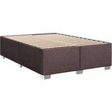 vidaXL Box spring postelja z vzmetnico temno rjav 140x190 cm blago, (21321438) | Shoptok.si