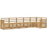  Set vanjskih sofa 6 pcs Bijela 306 x 128,5 x 73 cm | shoptok.hr