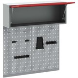  Set orodjarne in pegboarda v 3 delih, stensko nameščen, rdeča kovina, (22048531) | Shoptok.si