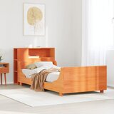 Maison Chic Posteljni okvir - Enojna postelja - Postelja za odrasle brez vzmetnice voščeno rjav 100x200 cm borovina-J8095, (21767350) | Shoptok.si