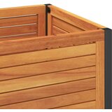  Vrtna sadilica s policom 45 x 45 x 80 cm masivno drvo i čelik | Eponuda.com