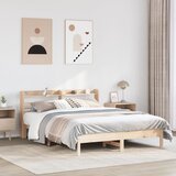  Okvir kreveta bez madraca 150 x 200 cm od masivne borovine | shoptok.hr