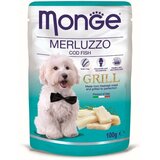 Monge dog grill hrana za pse, sos, bakalar, adult, 100g