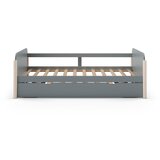 Marckeric Zeleni dječji krevet od masivnog bora s dodatnim ležajem 90x190 cm Enola – | shoptok.hr