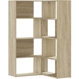 vidaXL Kotna knjižna omara 4-nadstropna sonoma hrast 85x85x140 cm, (21326819) Cene
