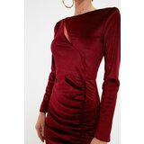 Trendyol Claret Red Collar Detailed Christmas Themed Dress | Shoptok.si