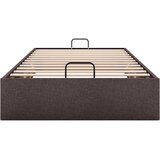  Okvir za krevet bez madraca tamnosmeđi 100x200 cm od tkanine | shoptok.hr
