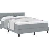 Krevet s opruga kutije Svijetlo siva 140 x 190 cm tkanina | Eponuda.com