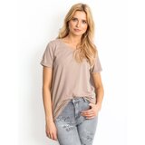 BASIC Feel Good T-shirt-RV-TS-4838.09P-dark beige | ePonuda.com