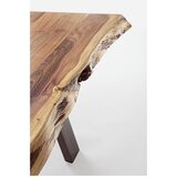 BIZZOTTO Črna/v naravni barvi klubska mizica z mizno ploščo iz akacije 65x115 cm Aron – | Shoptok.si