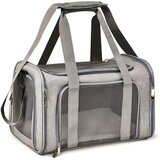 INF Velik 3-v-1 nahrbtnik za hišne ljubljenčke 45x30x30cm, zračen poliester Gray, (5000203011) | Shoptok.si
