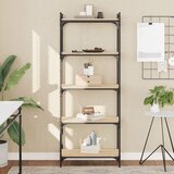 vidaXL Knjižna omara 5-nadstropna sonoma hrast 60x30x154 cm inž. les Cene