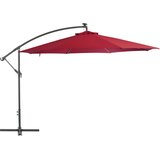 vidaXL Konzolni suncobran s aluminijskom šipkom 350 cm bordo | shoptok.hr