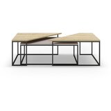 Marckeric Stolići za kavu u setu 3 kom s pločom stola u dekoru hrasta 70x110 cm Titan – | shoptok.hr
