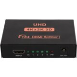 NN-Su HDMI razdjelnik, 1 HDMI ulaz - 4 HDMI izlaza, CY10, Crni | Eponuda.ba