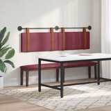  Držeće uzglavlje Zidne Vinska crvena 190 x 55 x 5 cm Antikni PU - boja crnog vina 180 cm bez LED | shoptok.hr