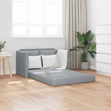  Podni kauč na razvlačenje 2-u-1 svjetlosivi 112x174x55cm baršun | shoptok.hr