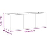  Sadilica maslinastozelena 120x40x40 cm hladno valjani čelik | shoptok.hr