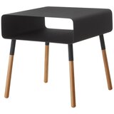 YAMAZAKI crni pomoćni stolić Plain, visina 35 cm Cijene
