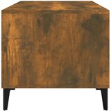  Klubska mizica dimljeni hrast 90x49x45 cm inženirski les, (20712380) | Shoptok.si