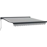 Tenda na uvlačenje antracit i bijela 3x2,5 m tkanina i aluminij | Eponuda.com