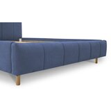 Scandic Plavi tapecirani bračni krevet s prostorom za odlaganje s podnicom 180x200 cm Zee – | shoptok.hr