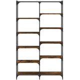vidaXL Knjižna polica sonoma hrast 100x32x170 cm inž. les in železo | Shoptok.si