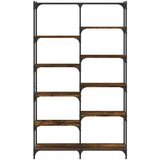 vidaXL Regal za knjige boja hrasta 100 x 32 x 170 cm od drva i željeza | shoptok.hr