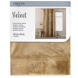 Restilo Rumena žametna zavesa AmeliaHome Velvety Simple, 245 x 140 cm | Shoptok.si