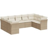  9-dijelni set vrtnih sofa s jastucima bež od poliratana | shoptok.hr