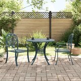  3-dijelni bistro set zeleni od lijevanog aluminija | shoptok.hr