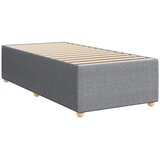 Box spring krevet s madracem svjetlosivi 90x190 cm od tkanine | shoptok.hr