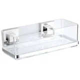 22692100-Polica VACUUM-LOC QUADRO ED 25,5x14 cm srebrna/prozirna
