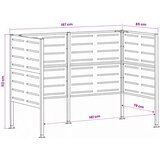  Ekran za kante za smeće 167 x 85 x 113 cm Čelik Antracit | shoptok.hr