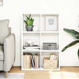 Sobna pregrada / regal za knjige bijeli 69,5x29x103,5 cm drveni | shoptok.hr