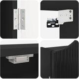 Kabinet za mete Crna 56 x 12 x 63 cm Konstruirano drvo | shoptok.hr
