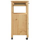 vidaXL Kuhinjska kolica MONZA 60x40x90 cm od masivne borovine | shoptok.hr